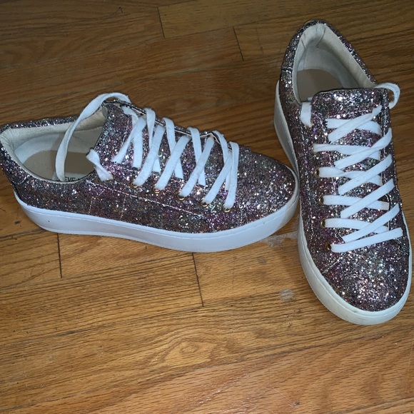 steve madden glitter sneakers